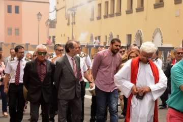 Misa, procesión y desfile de ganado en La Pardilla (Foto Francisco Javier Santana)